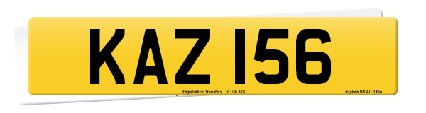 Registration number KAZ 156